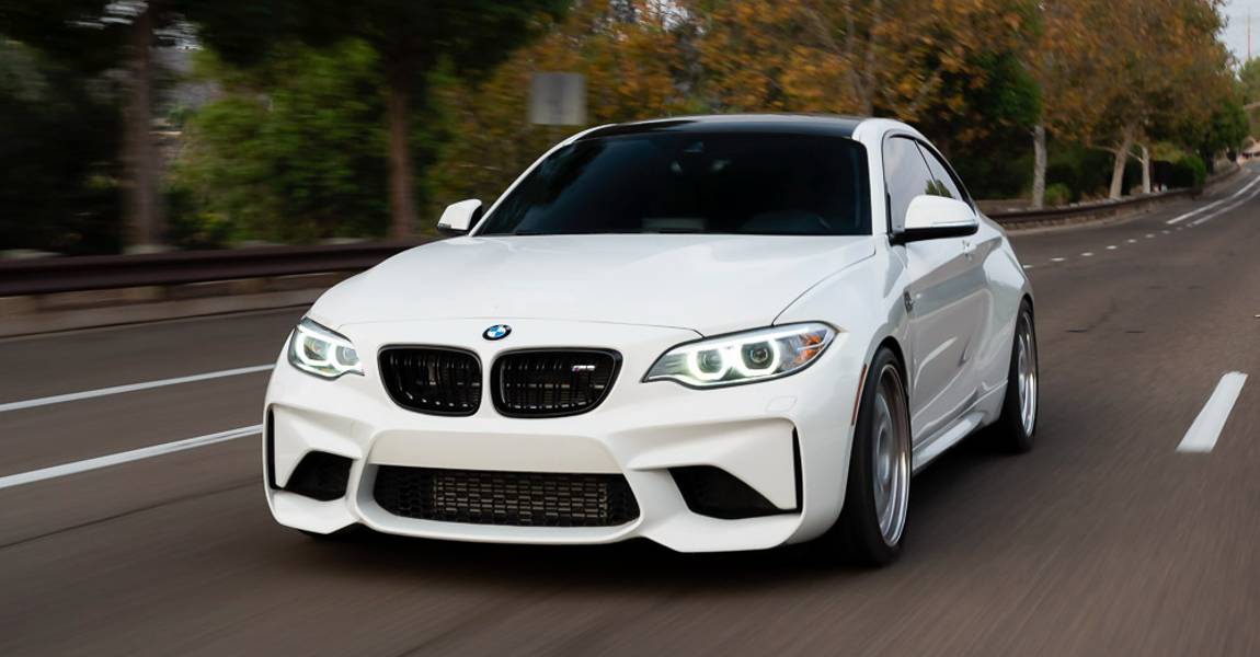 white bmw car with ceramic pro paint protection
